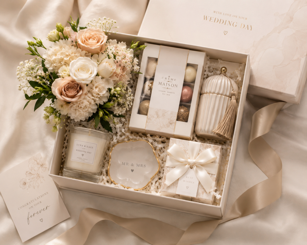 elegant wedding gift box