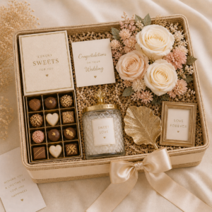 elegant wedding gift box